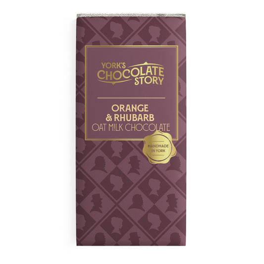 Orange & Rhubarb Oat M!lk Chocolate Bar