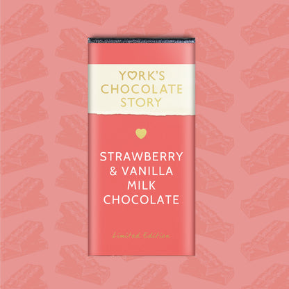 Strawberry & Vanilla Milk Chocolate Bar