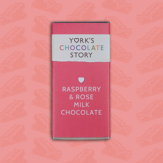 Raspberry & Rose Milk Chocolate Bar