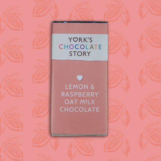 Lemon & Raspberry Oat Milk Chocolate Bar